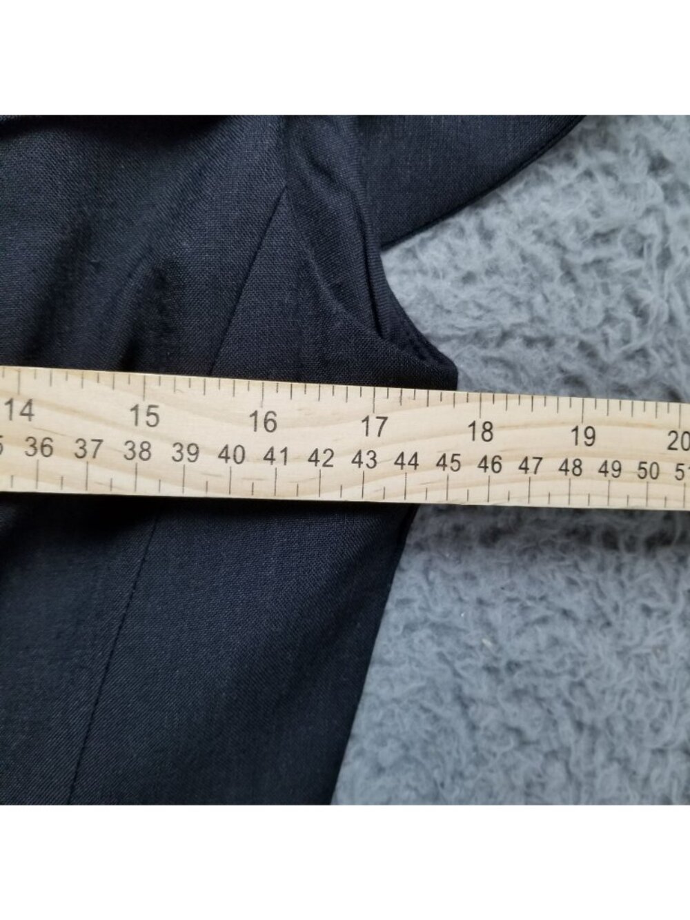 Tahari Dress Womens 8 Black Sleeveless Academia Linen Blend Sheath *Read* - Picture 9 of 12